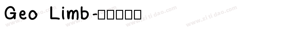 Geo Limb字体转换